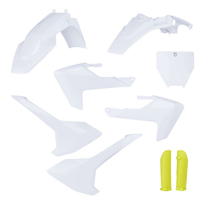 Kit Plastique Complet ACERBIS Type Origine Réplica 2020 Blanc / Jaune - Husqvarna 65 TC 17-23