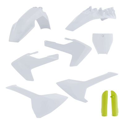 Kit Plastique Complet ACERBIS Type Origine Réplica 2020 Blanc / Jaune - Husqvarna 85 TC 18-24