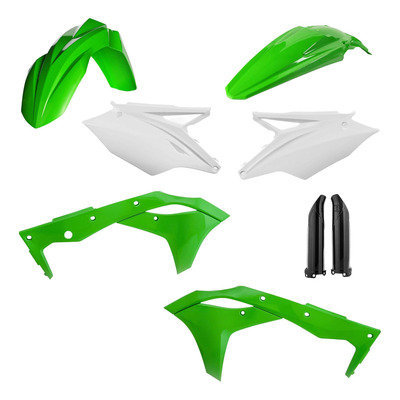 Kit Plastique Complet ACERBIS Type Origine Réplica 2019 Vert/Blanc/Noir - Kawasaki 250 KXF 18-20