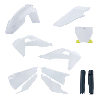Kit Plastique Complet ACERBIS Type Origine Réplica 2022 Blanc / Bleu Nuit - Husqvarna TC / FC 19-22