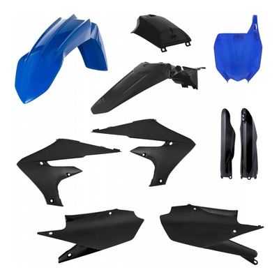 Kit plastique complet Acerbis Yamaha 250 YZ-F 19-23 Noir/Bleu Brillant