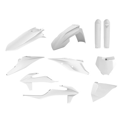Kit plastique complet Polisport Blanc - KTM SX/SXF 19-22
