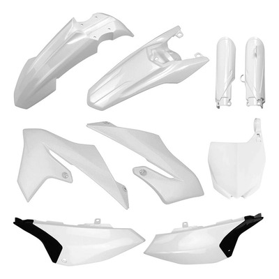 Kit Plastique Complet POLISPORT Type Origine Blanc – Yamaha 65 YZ 19-25
