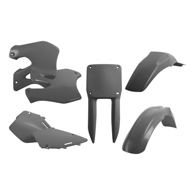 Kit Plastique Standard POLISPORT Type Origine Gris Nardo – Suzuki 125 / 250 RM 96-98