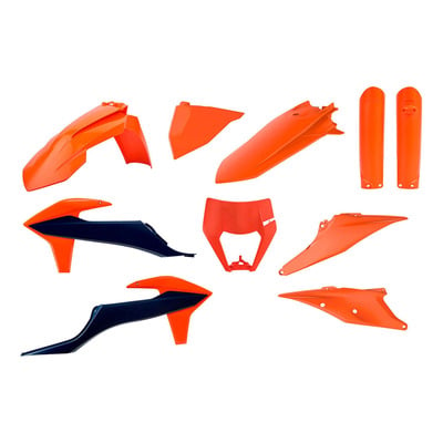 Kit plastique complet Polisport Orange/Bleu - KTM EXC/EXCF 20-23