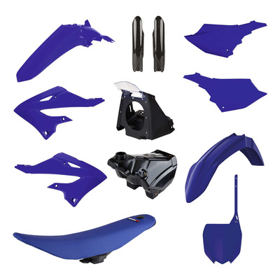 Kit Plastique Complet POLISPORT RESTYLING Édition 2022 Bleu / Noir – Yamaha 125 / 250 YZ 02-21
