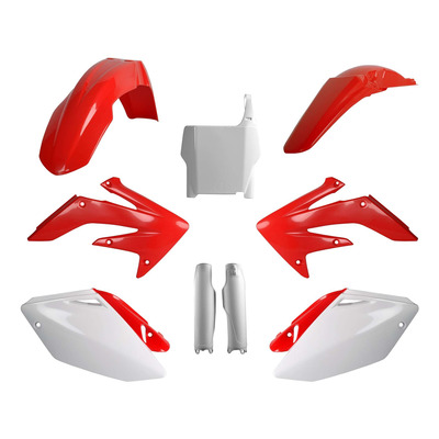 Kit plastique complet Polisport type origine couleur oem Honda CRF 250R 04-05