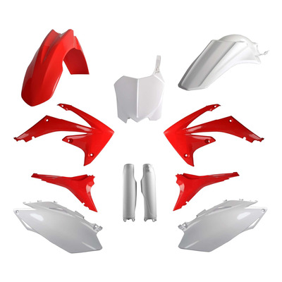 Kit plastique complet Polisport type origine couleur oem Honda CRF 450R 09-10