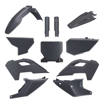 Kit plastique complet Polisport type origine gris Husqvarna TC 125 23-24