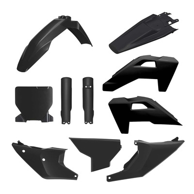 Kit plastique complet Polisport type origine noir Husqvarna TC 125 25-26