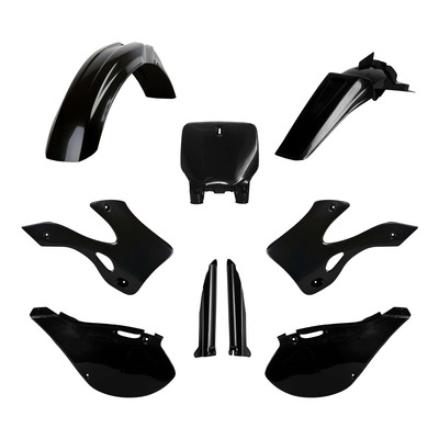 Kit plastique complet Polisport type origine noir Kawasaki KX 125 99-02