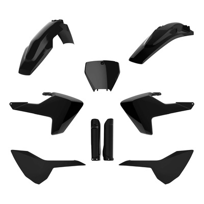 Kit plastique complet Polisport type origine noir Husqvarna TC 125 16-18