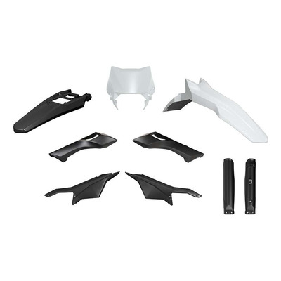 Kit Plastique Complet RTECH Blanc / Noir 6 Pièces pour Surron Ultra Bee 23-24