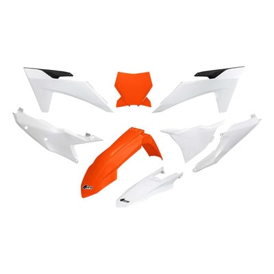 Kit plastique Ufo Blanc/Orange SX/SXF depuis 2023