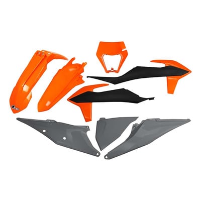Kit plastique Ufo Gris/Orange KTM EXC/EXCF 20-23