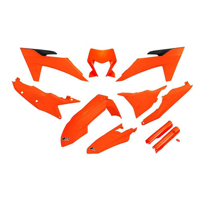 Kit plastique complet Ufo - KTM EXC/EXCF depuis 2024 - Orange Fluo