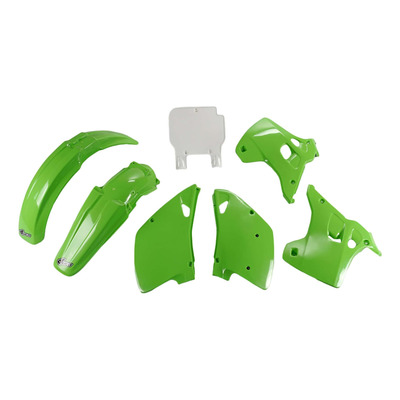 Kit plastique Ufo Vert/Blanc KX 125/250cc 92-93
