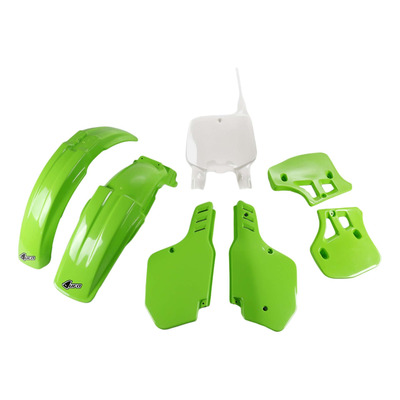 Kit plastique Ufo Vert/Blanc KX 500cc 96-99