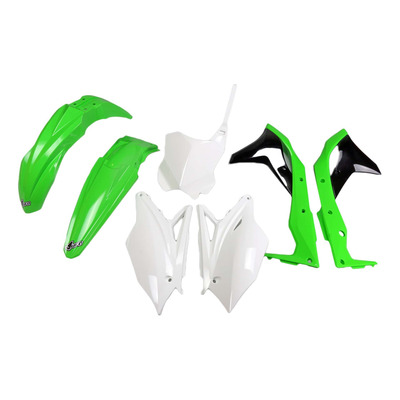 Kit plastique Ufo Vert/Noir/Blanc KXF250 18-20