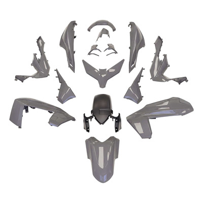 Kit plastique gris nardo 15 pièces Honda Forza 125 2023-25