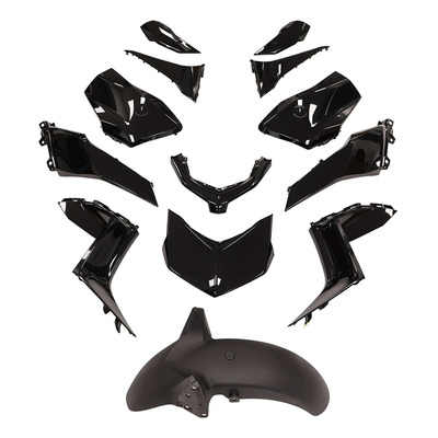 Kit plastique noir brillant 13 pièces Yamaha X-MAX 125 2023-24