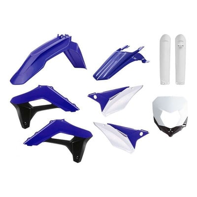 Kit plastique complet Polisport couleur origine Sherco 16-20 bleu/blanc/noir