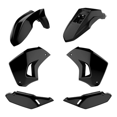 Kit Plastique POLISPORT Enduro Type Origine Noir pour Kawasaki 650 KLR 08-21