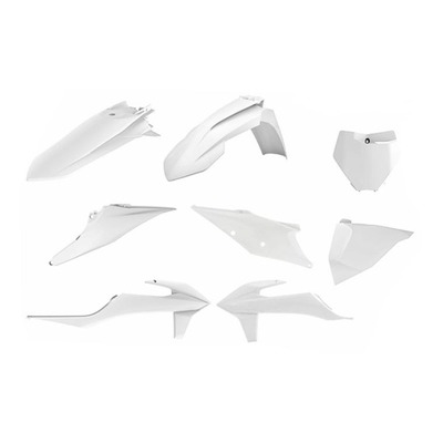 Kit plastique Polisport KTM 125 SX 19-22 blanc
