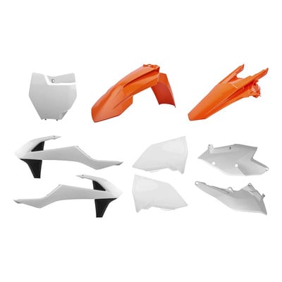 Kit plastique Polisport KTM 250 SX 16-18 (orange/blanc/noir origine 17)