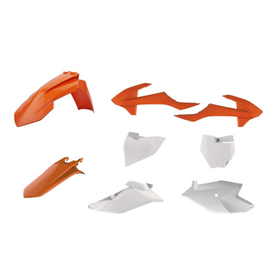 Kit plastique Polisport KTM 85 SX 18-20 orange/blanc (couleur origine)
