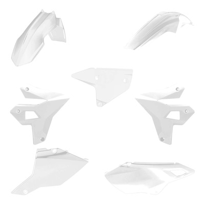 Kit Plastique POLISPORT MX Type Restylé blanc pour Suzuki DR-Z 400 S 00-06