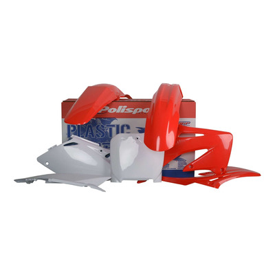 Kit plastique Polisport type origine rouge / blanc Honda CRF 450 R 02-03