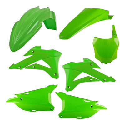 Kit Plastique Standard POLISPORT Type Origine Vert – Kawasaki 85 à 112 KX 22-25