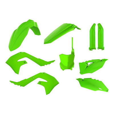 Kit plastique complet Polisport vert lime Kawasaki KXF depuis 2021