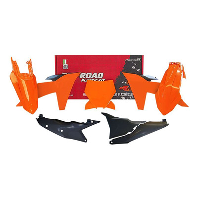 Kit plastique Rtech Orange/Noir - KTM SX/SXF depuis 2023