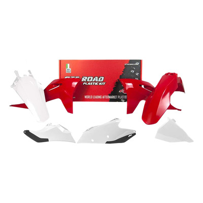 Kit Plastique RTECH Rouge / Blanc 5 Pièces pour Gasgas EC/ECF de 250cc à 350cc 21-23