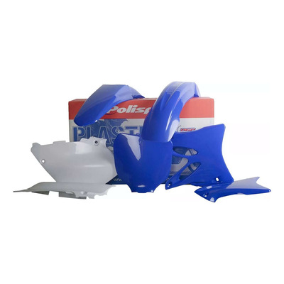 Kit Plastique Standard POLISPORT Type Origine Bleu / Blanc – Yamaha 250 WRF 07-14