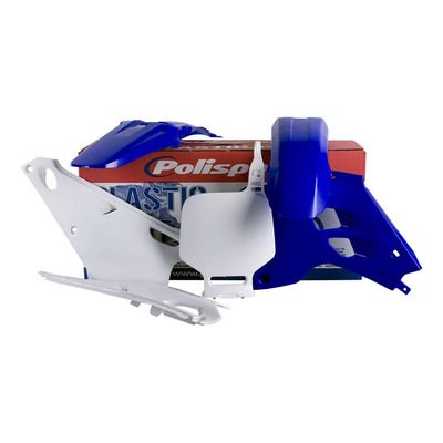 Kit Plastique Standard POLISPORT Type Origine Bleu / Blanc – Yamaha 80 YZ 93-01
