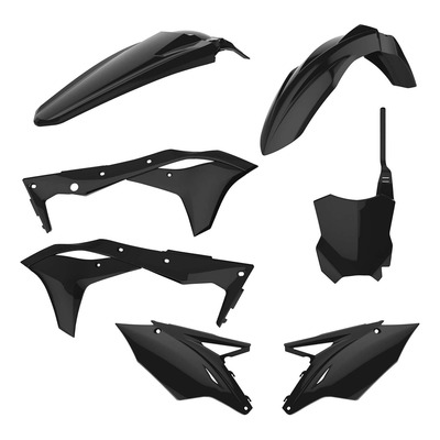 Kit Plastique Standard POLISPORT Type Origine Noir – Kawasaki 250 KXF 17-20