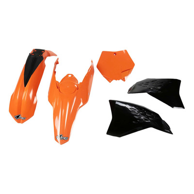 Kit plastique UFO KTM 250 SX 07-08 orange/noir (couleur origine)