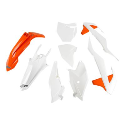 Kit plastique UFO KTM 85 SX 18-21 orange/blanc (couleur origine)