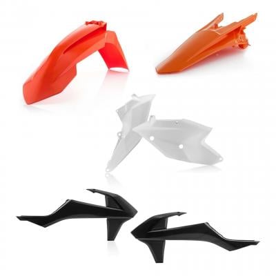 Kit plastiques Acerbis KTM 125 EXC 17-19 orange/blanc/noir (réplica 18)