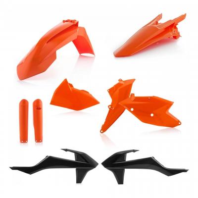Kit plastiques complet Acerbis KTM 125 EXC 17-19 orange/blanc/noir (réplica 18)