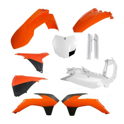 Kit plastiques complet Acerbis KTM 250 SX 13-14 réplica14 orange (orange16)