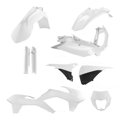 Kit plastique complet Acerbis KTM EXC/EXC-F 14-16 Blanc Brillant
