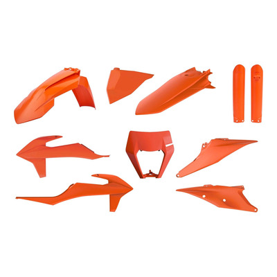 Kit plastiques orange ktm Polisport pour KTM 250-300 EXC, 250 à 500 EXC-F, 300 XCF-W 20-