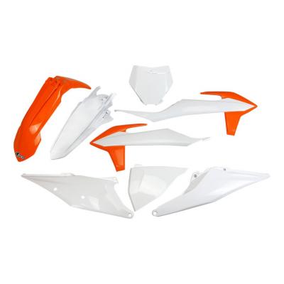 Kit plastiques UFO KTM 250 SX-F 19-22 orange/blanc (couleur OEM)