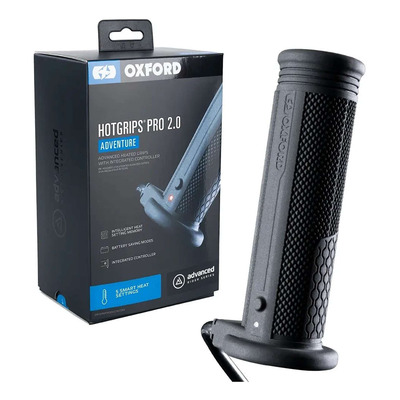 Kit poignées chauffantes intelligentes Oxford Hotgrips 2.0 Adventure avec commande intégrée