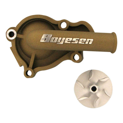 Kit pompe à eau gros débit et carter Boyesen Supercooler Magnésium - Honda CRF 450cc 02-08