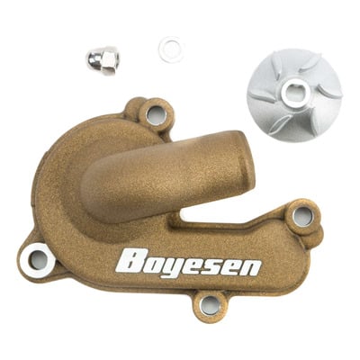 Kit pompe à eau gros débit et carter Boyesen Supercooler Magnésium - KTM SXF 250cc 16-22